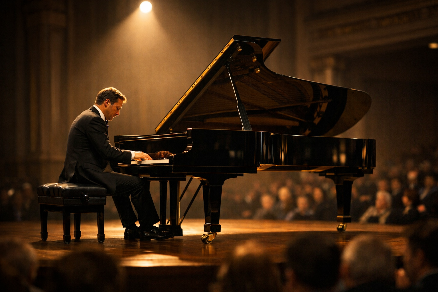 Piano performance stage