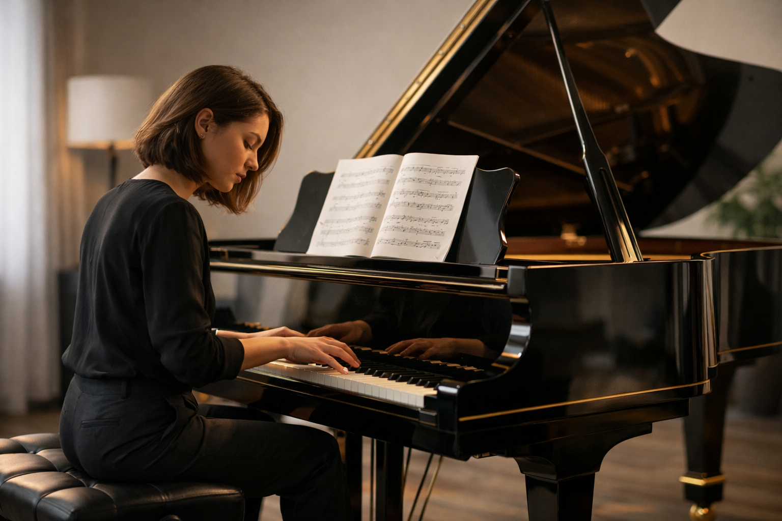 Intermediate piano practice